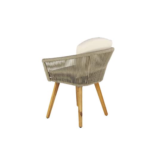 Light Brown Modern Outdoor Dining Chair Set